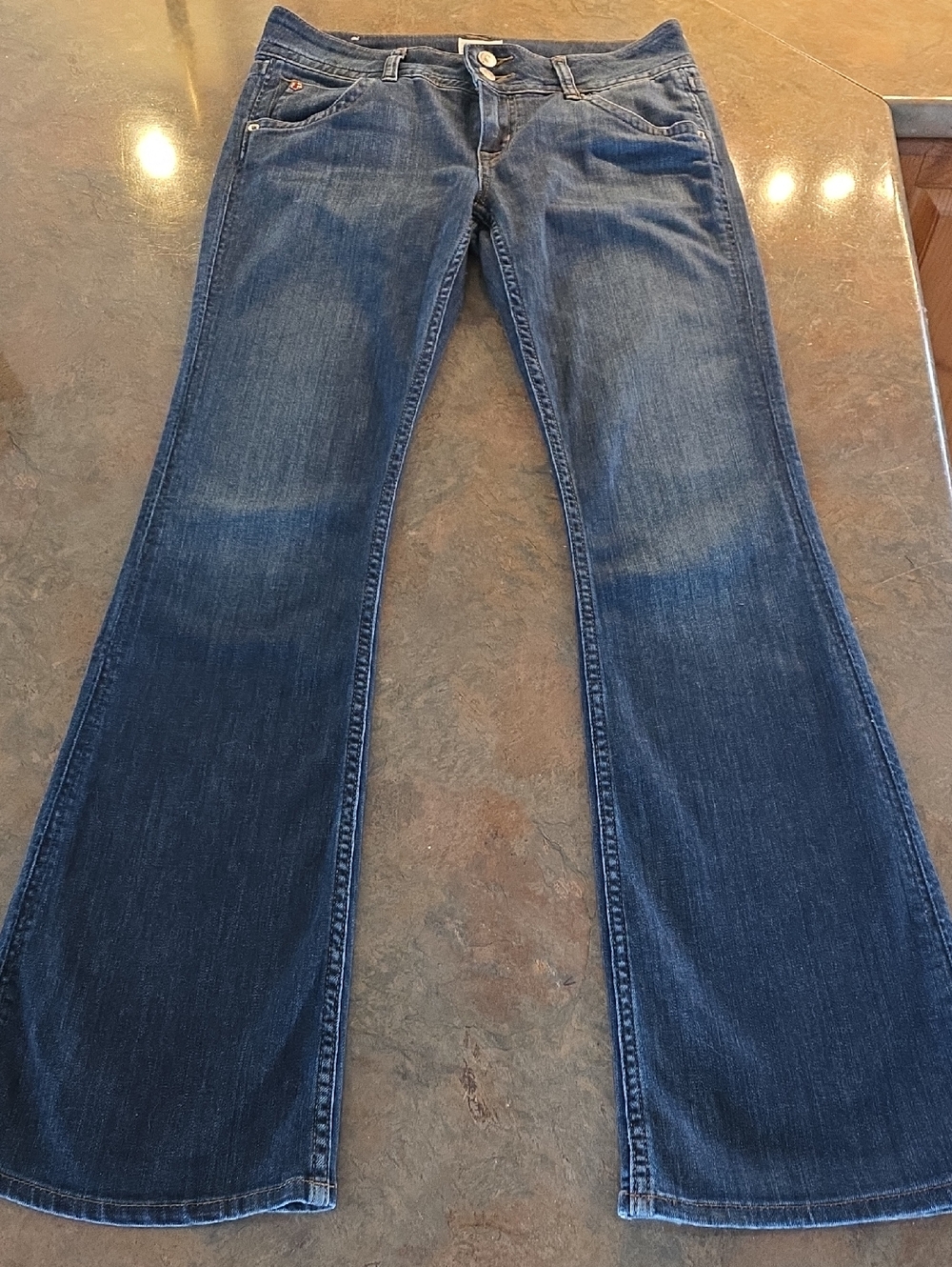 Hudson Jeans Dark Blue Bootcut with Subtle Fade 28x32